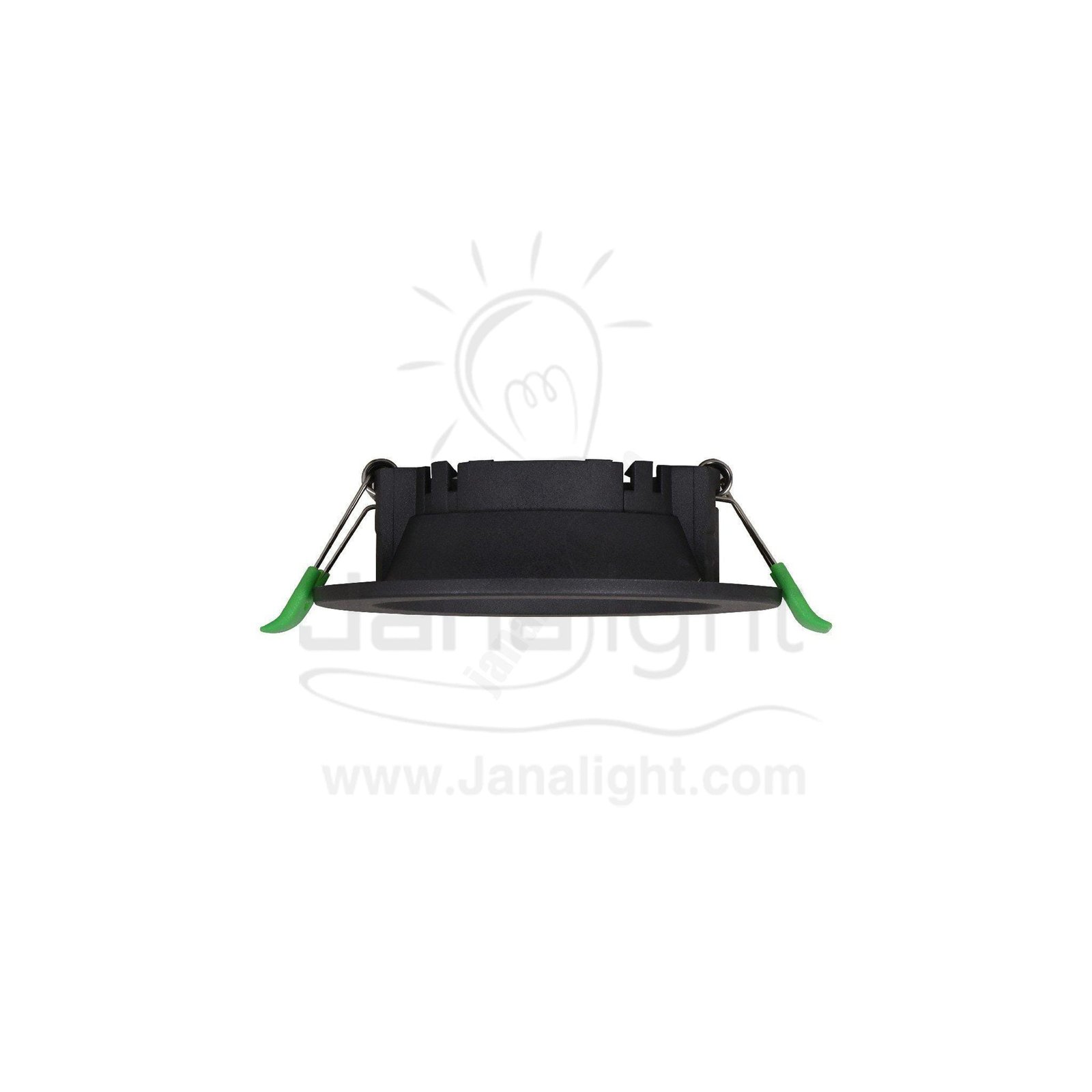 سبوت لايت فارغ ثابت غويط مدور بلاستك رمادي جنى لايت JN401 single round grey Spotlight frame